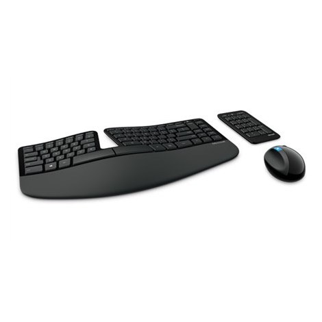 Microsoft | L5V-00009 | Sculpt Ergonomic Desktop | Multimedia | Wireless | Mouse included | DK | Black | Danish | 842 g | Numeri - 12